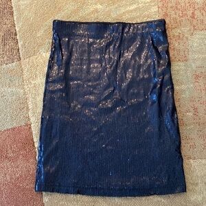 Oasis Black Sequin Bodycon Pencil Skirt